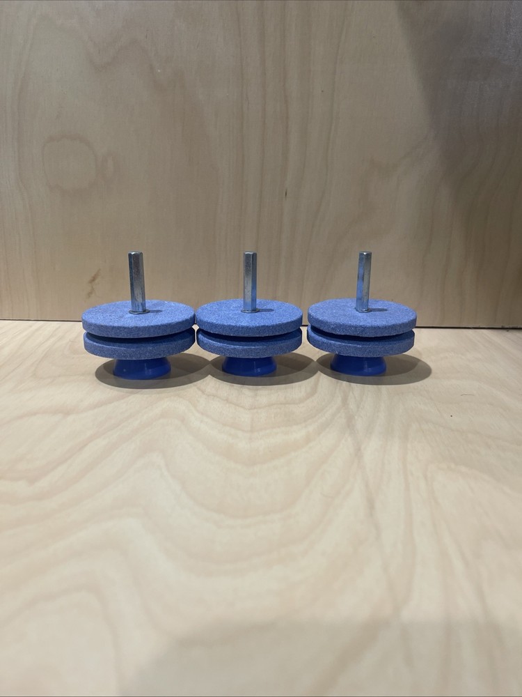 Universal 3pcs Millstone Lawnmower Blade Sharpener Stone Blade Grinder