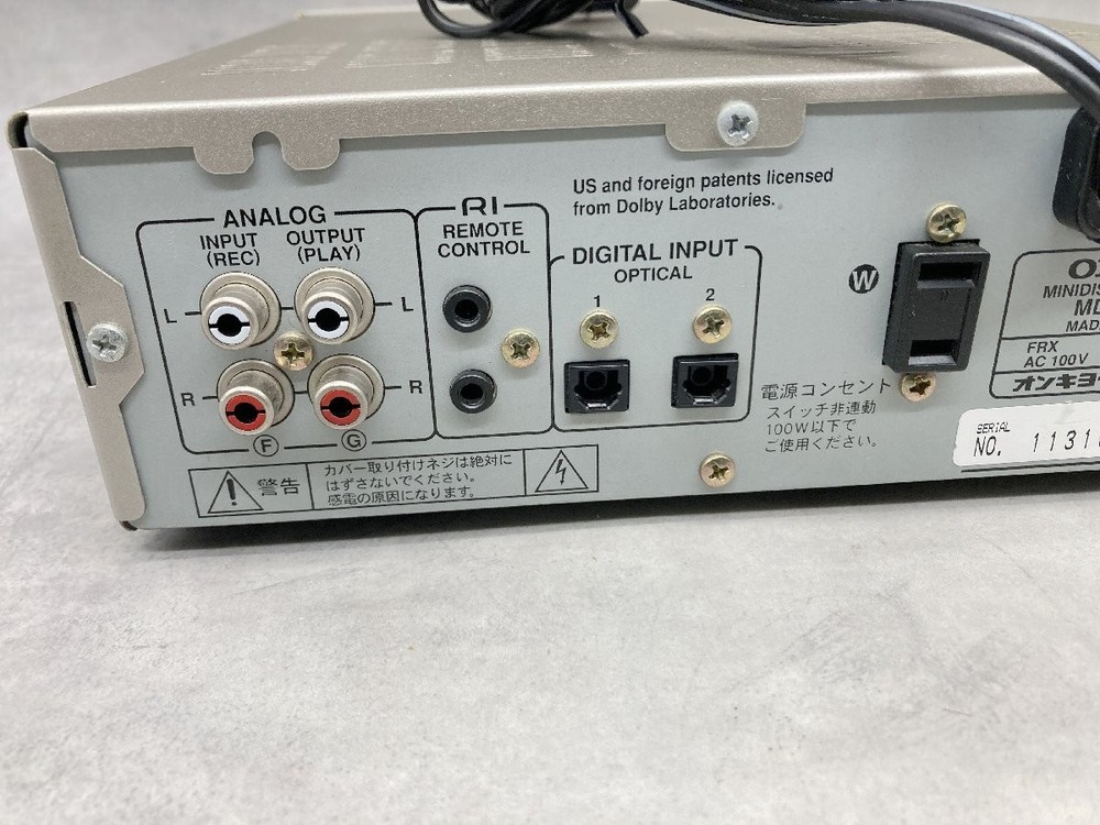 ONKYO MD-105AX Mini Disk Recorder player MD Deck