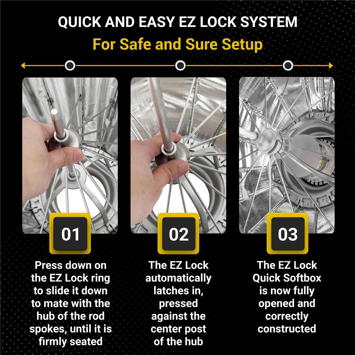 Glow Glow EZ Lock 42" Collapsible Silver Beauty Dish Softbox w/Bowens Mount Spee