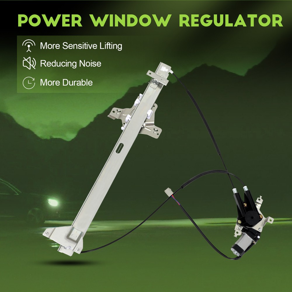 For 1992-2014 Ford E150 E250 E350 Van Front LH w/ Motor Power Window Regulator