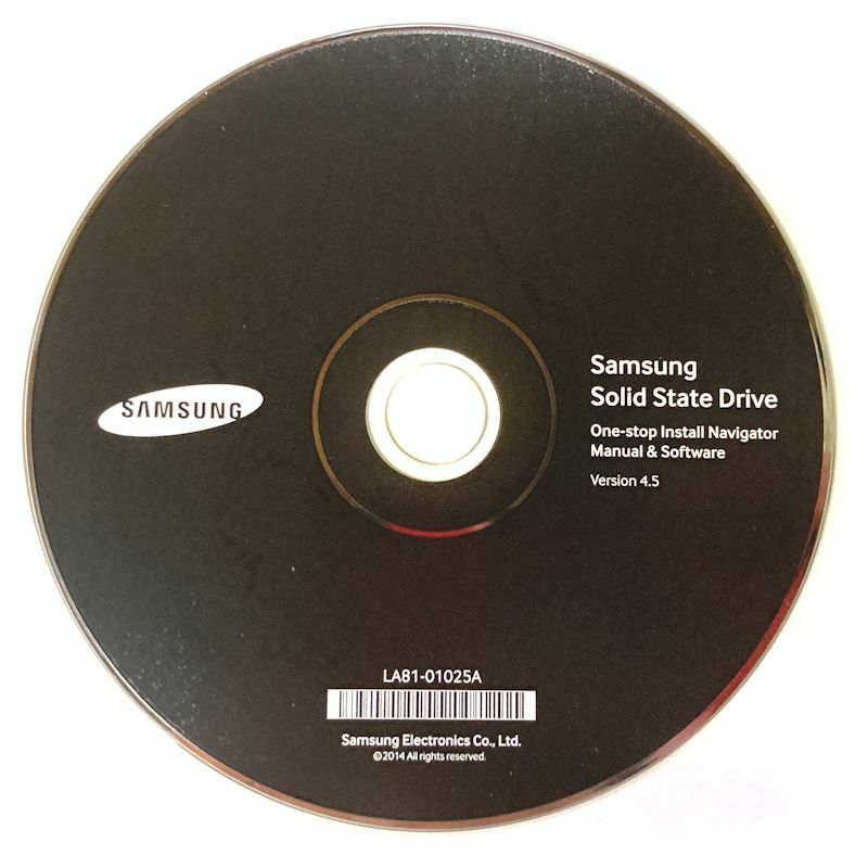Samsung Solid State Drive One-stop Install Navigator Manual & Software CD ONLY