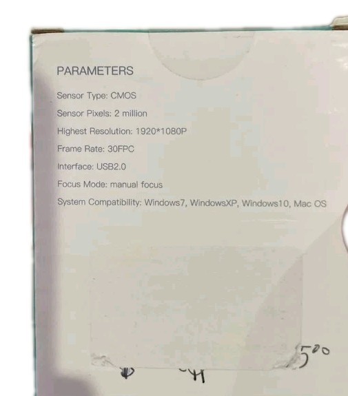 USB Webcamera 1920*1080p, New In Box