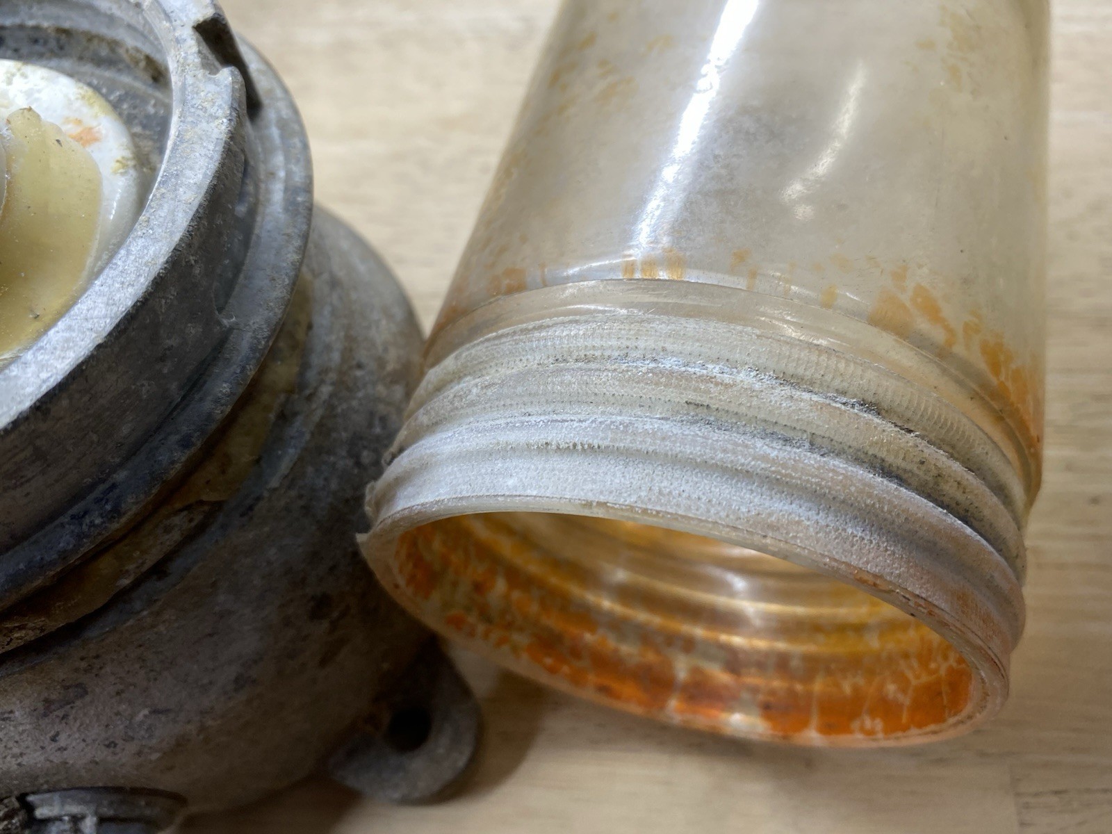 APPLETON EXPLOSION PROOF Glass industrial Light fixture Antique