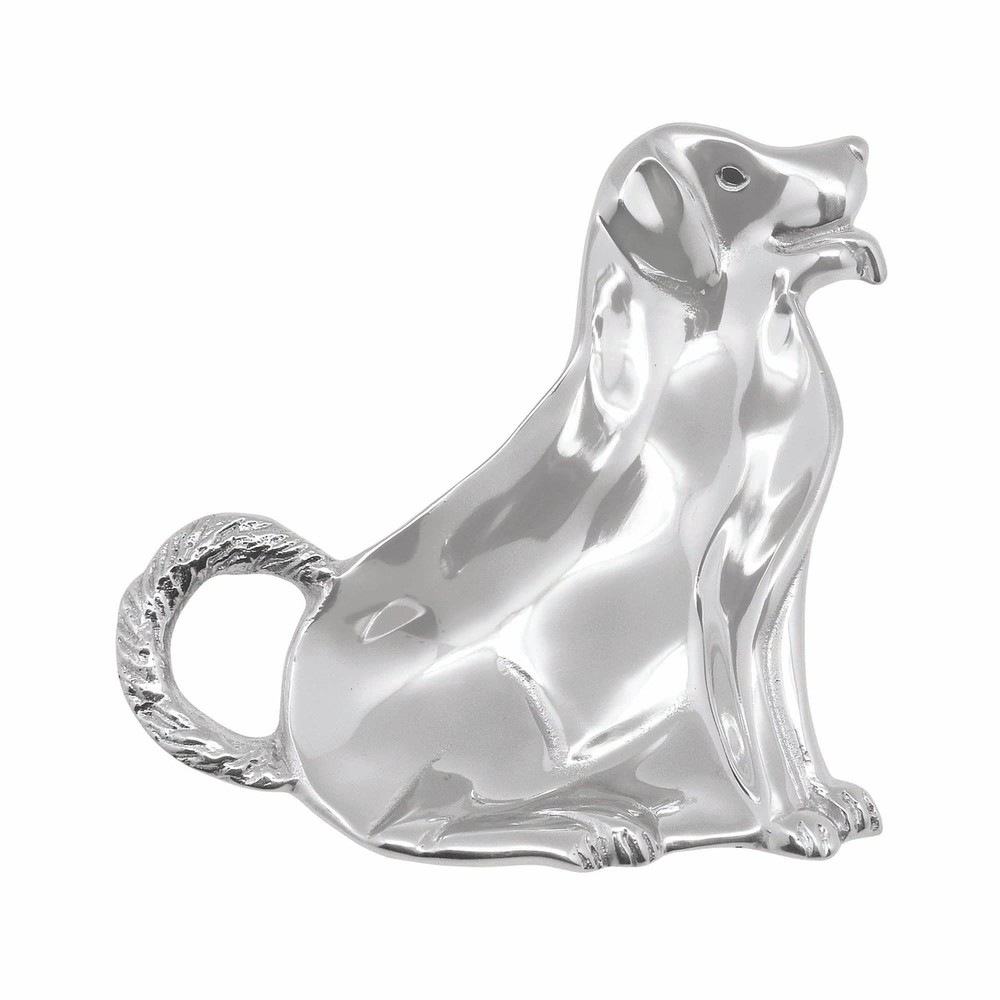 Labrador Trinket Dish, One Size, Silver