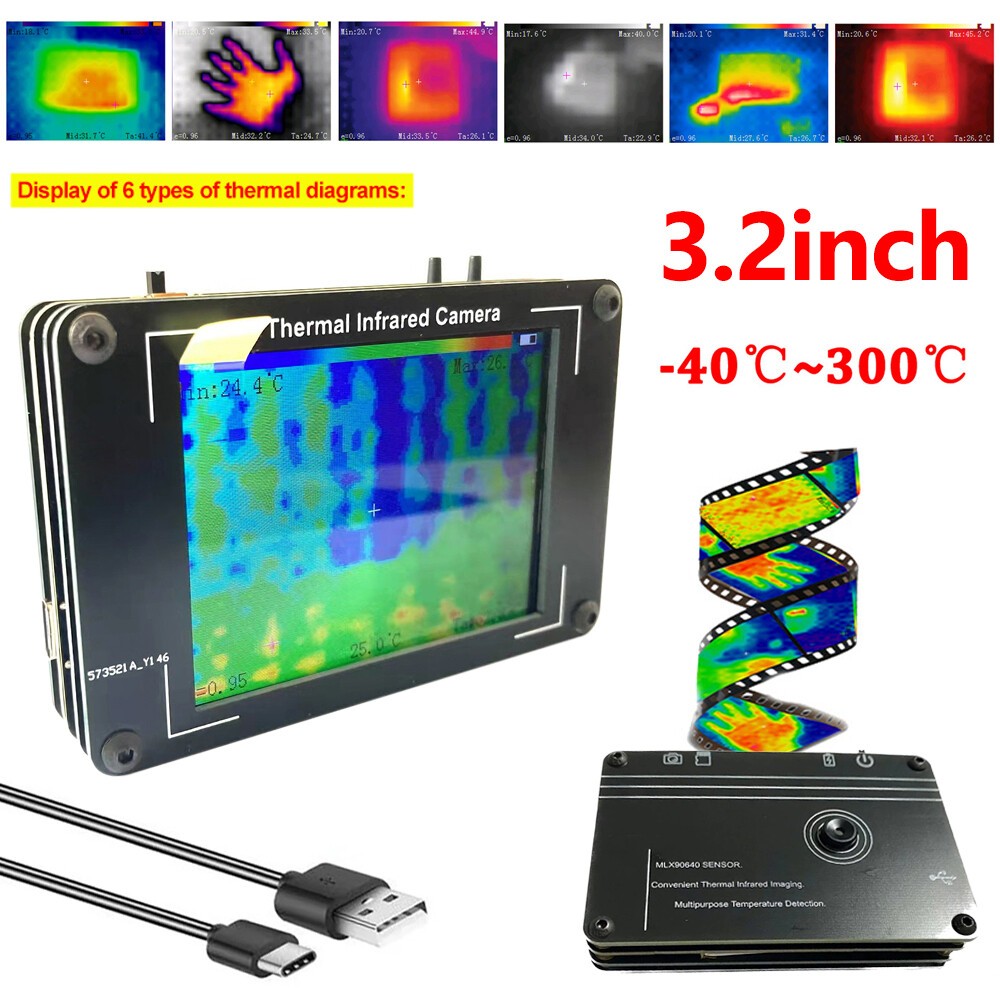 3.2" Digital Camera Infrared Thermal Imager Handheld Temperature Sensor NEW