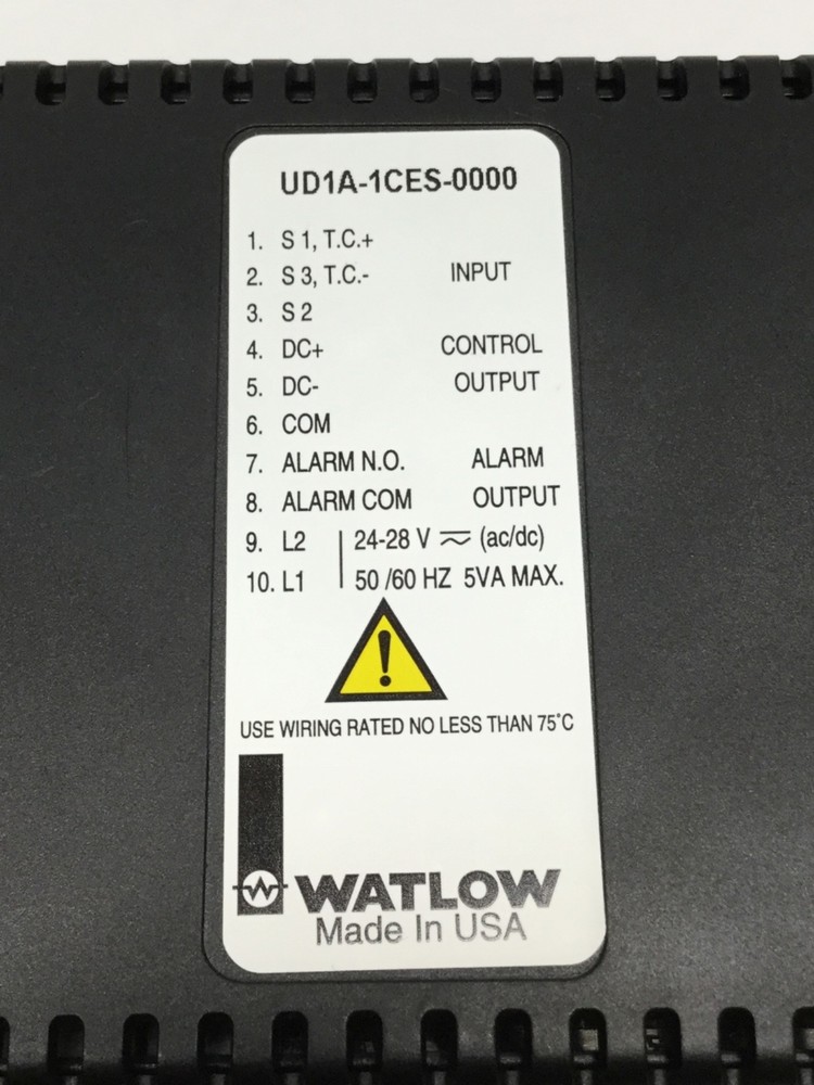 Watlow UD1A-1CES-0000 MicroDIN Temperature Controller EIA/TIA-485 Modbus RTU