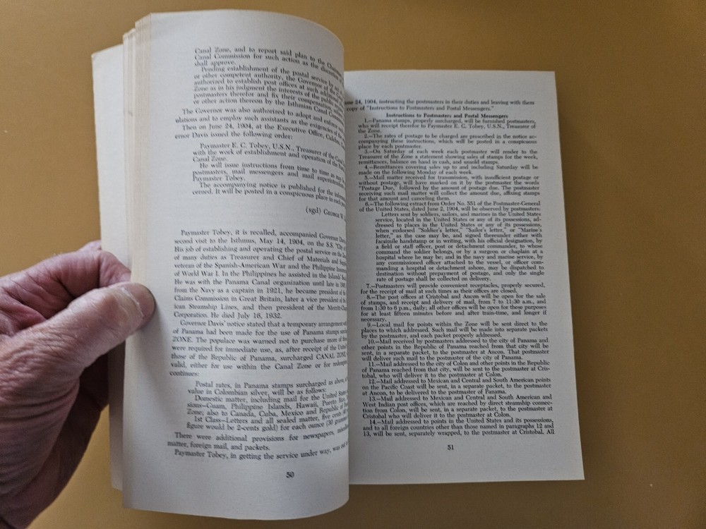 Canal Zone Postage Stamps, (1961 paperback)