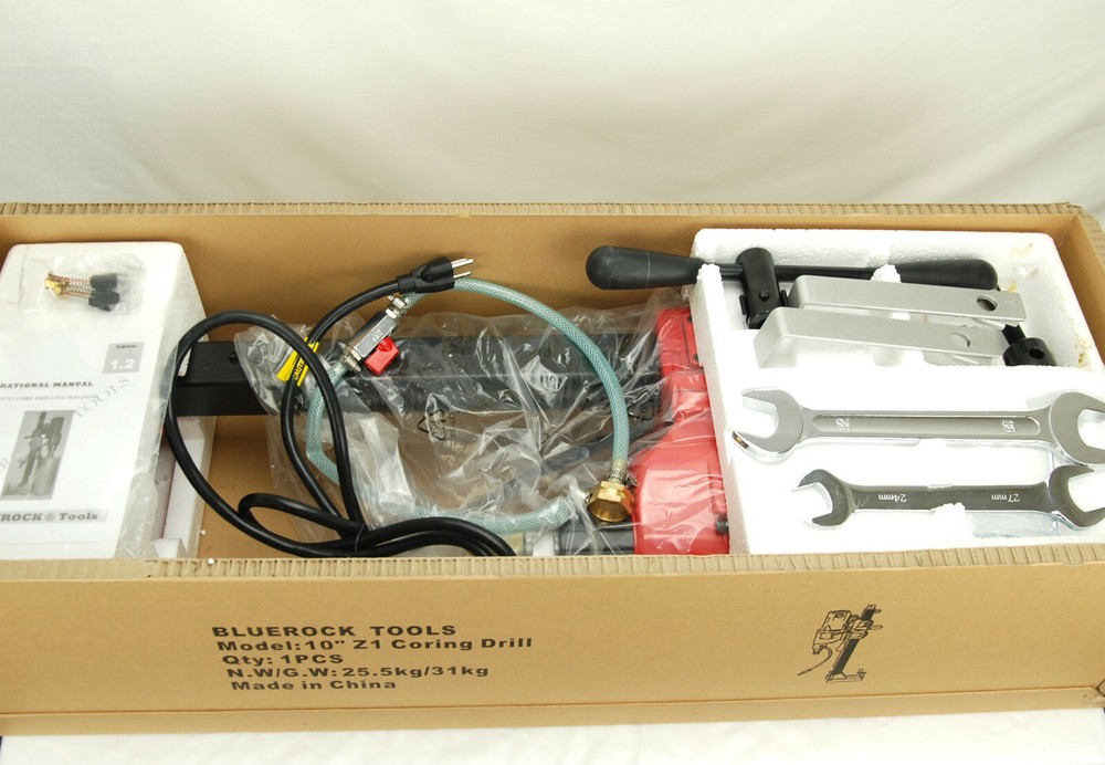 10Z1 CORE DRILL 2 SPEED W/ STAND CONCRETE CORING by BLUEROCK ® TOOLS