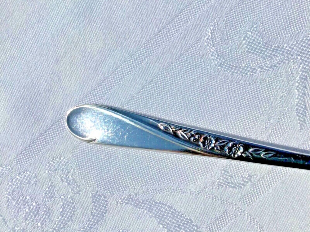 Silverplate Flatware Spring Flowers Wm Rogers Company 44 Pieces 8 Place Settings