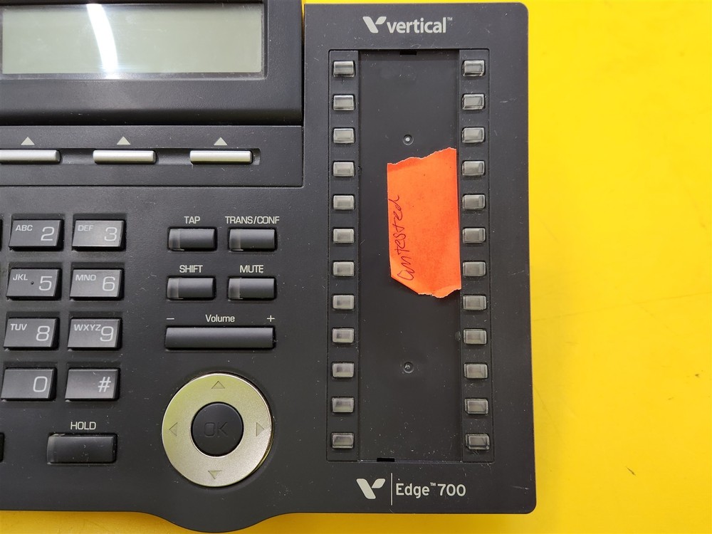 ⭐️⭐️⭐️⭐️⭐UNTESTED Vertical VW-E700-24B Edge 24 Button Speaker Display Phone Base