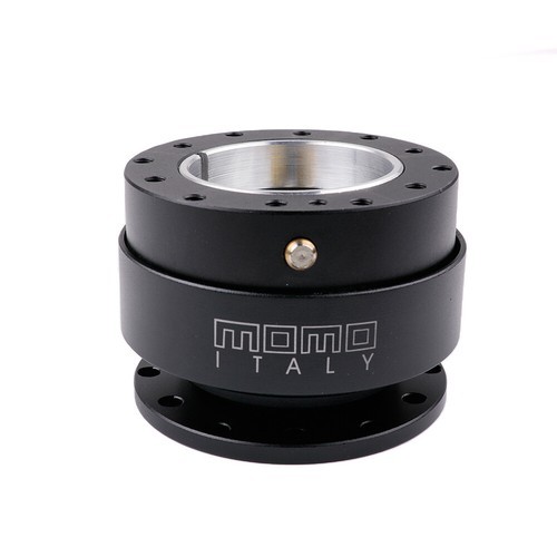 MOMO Black Car Steering Wheel Quick Release HUB Adapter Snap Off Boss Kit