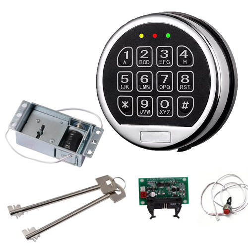 Gun Safe Lock Replacement Solenoid Lock & 2 Keys High Security Safe Box