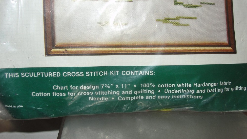 VINTAGE ELSA WILLIAMS SCULPTURED COUNTED THREAD KIT