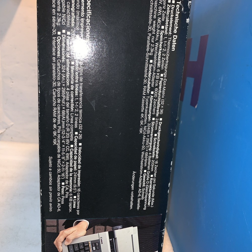 🔥 Nice - Canon Typestar 90 Electronic Typewriter Thermal Correction System