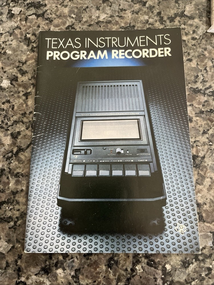 TEXAS INSTRUMENTS PROGRAM RECORDER PHP2700 owners manual instruction reference