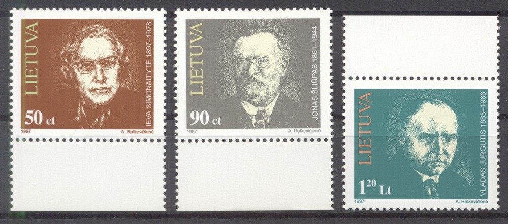 Lithuania 1997 Famous Lithuanian MNH VF