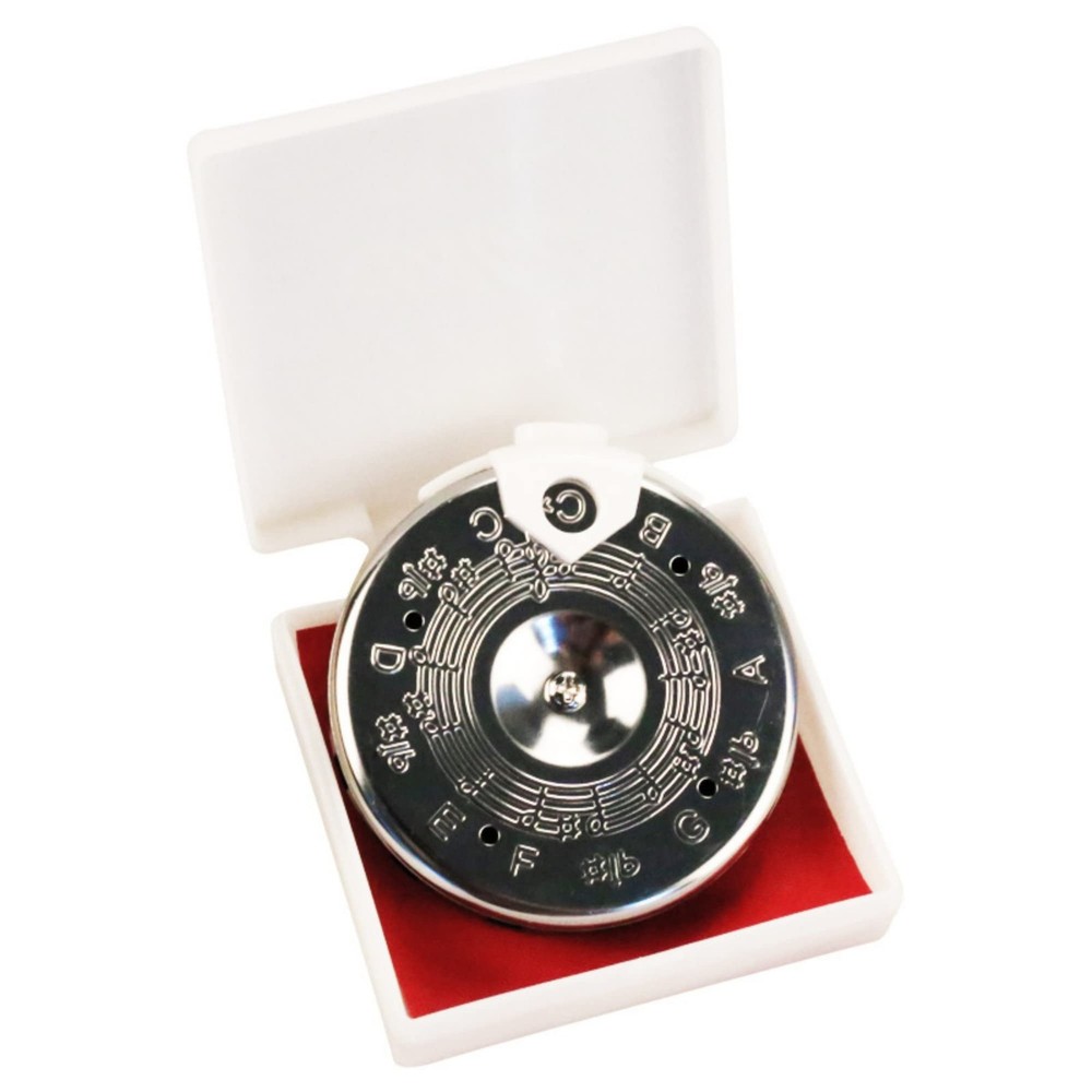 PC-C Pitch Pipe Precise 13 Note Chromatic C-C Scale Tuner Pitch Pipe silver