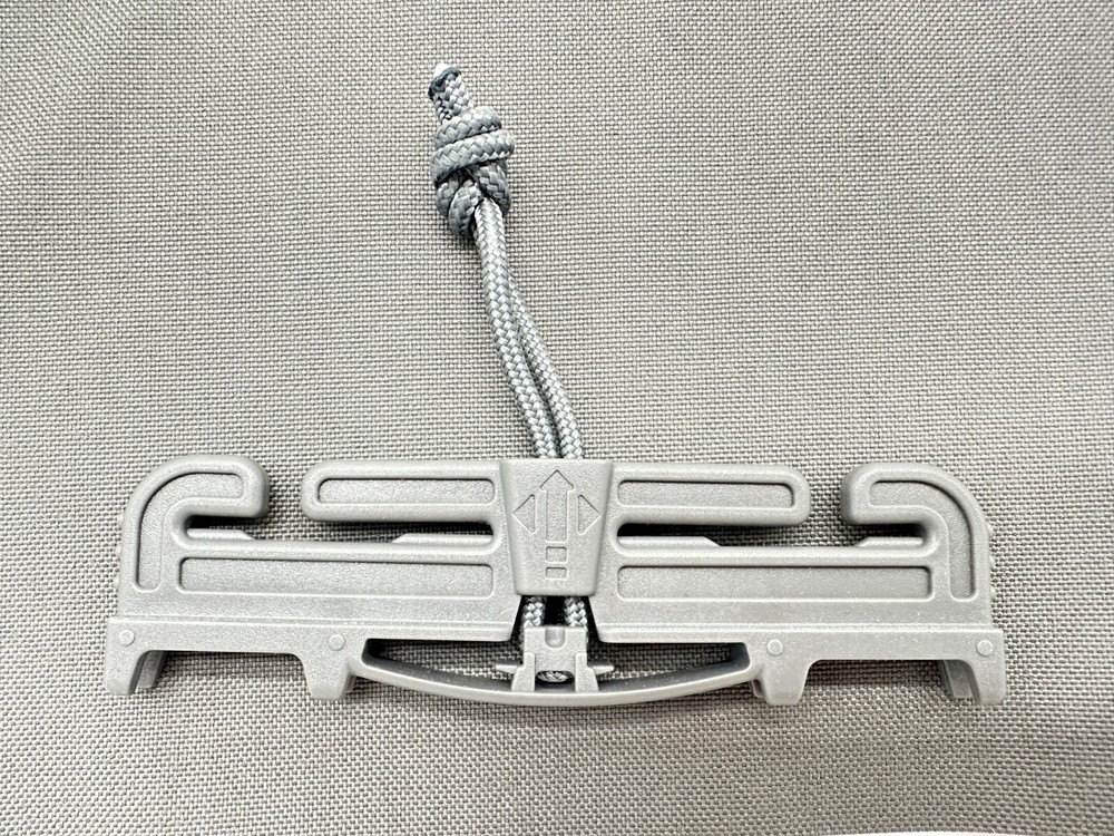 Duraflex PC Armor Split Bar Quick Release Buckle Tubes - Double Slot Wolf Grey