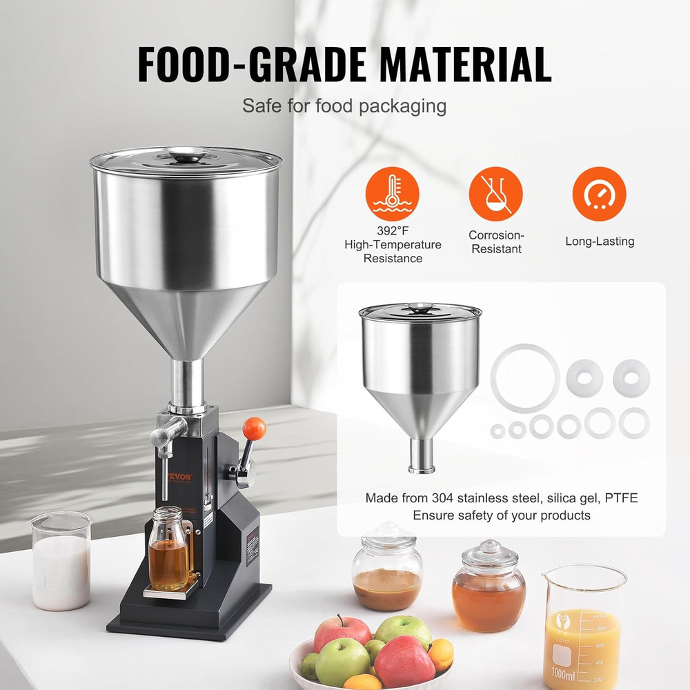 Manual Paste Liquid Filling Machine, 5-100Ml Adjustable Bottle Filling Machine,