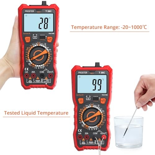 Digital Multimeter 6000 Count - TRMS Ohm Meter Multimeter, Voltimetro