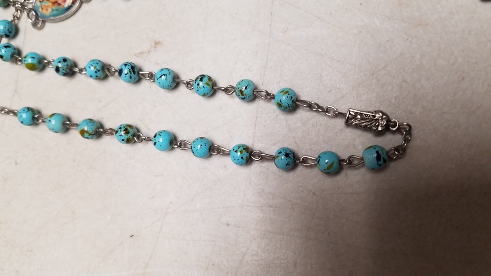 Blue Stone Rosary (C)