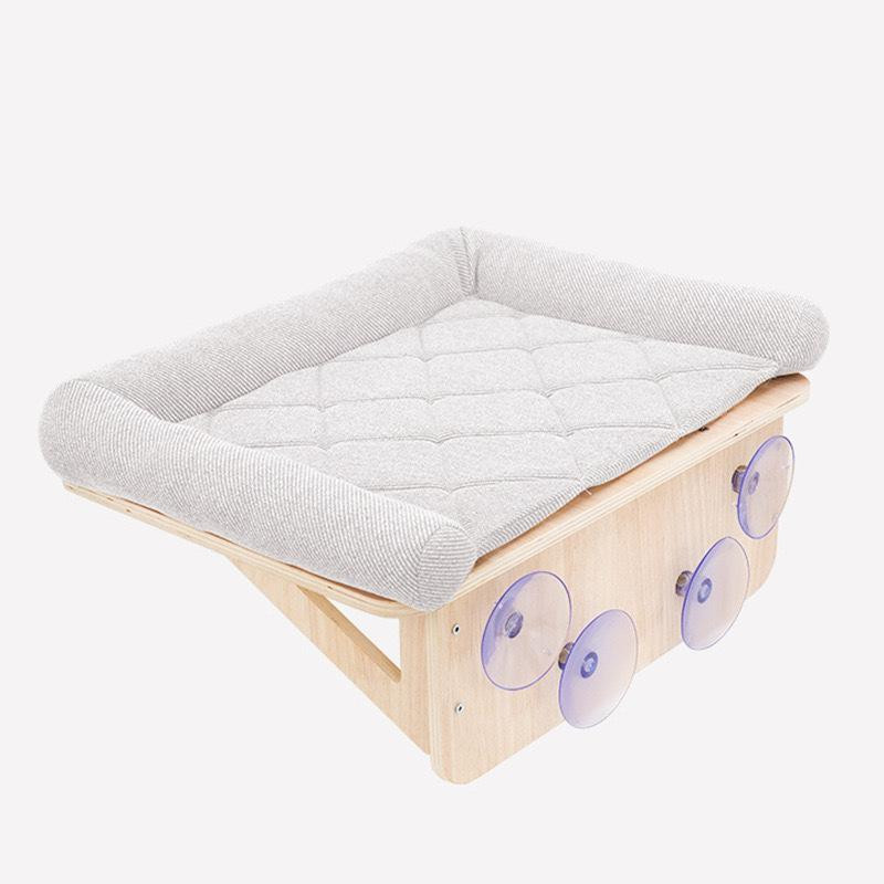 Cat Window Hammock Bed - 15kg Capacity Foldable Sunbed for Indoor Cats