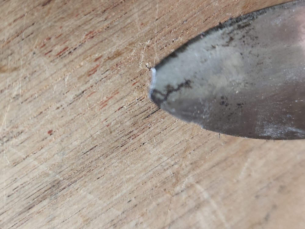 Fixed Blade Knife No Handle Not Sharp Broken Tip Unbranded Vintage HELP