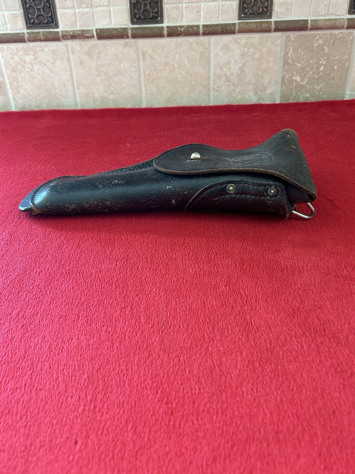 100% Original USGI M1911A1 .45 Black Leather Belt Holster Korean War