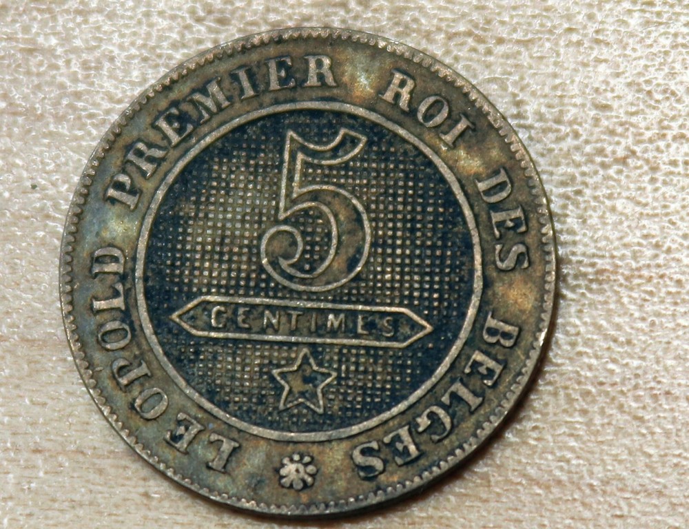 1863 Belgium 5 Centimes
