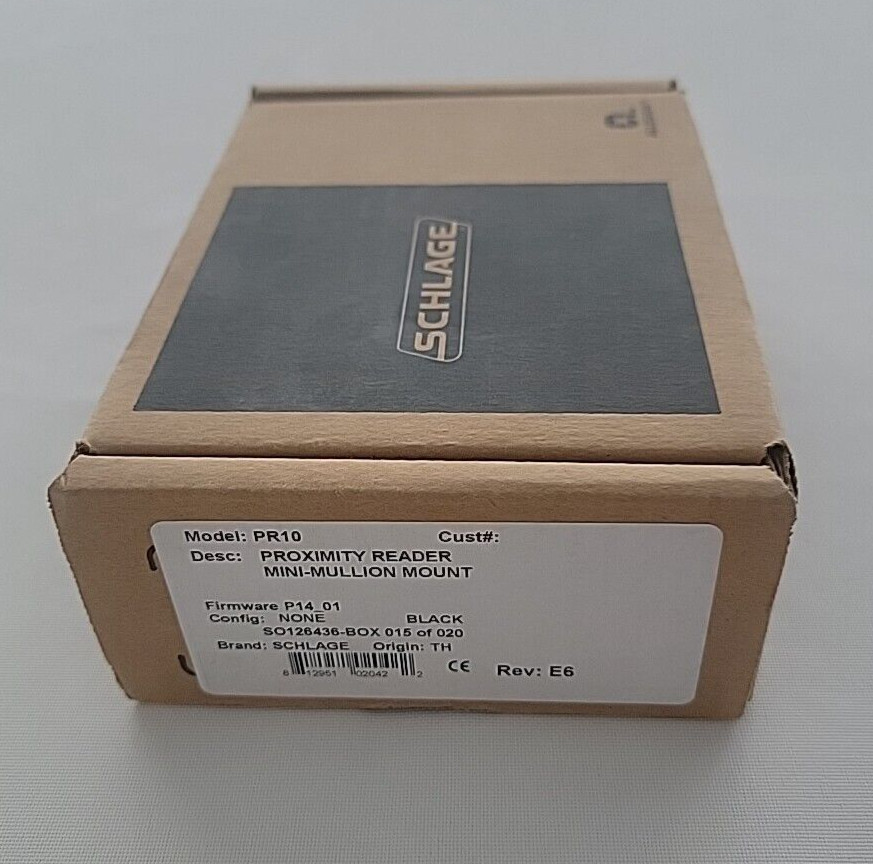 **NOS** SCHLAGE / PR10 / Proximity / Mini-Mullion Mount