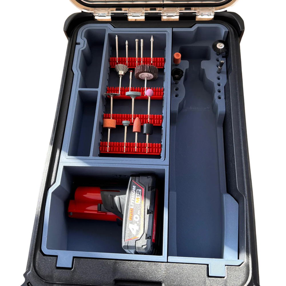 Milwaukee M12 Brushless Rotary Tool Packout Insert – Fit for Model 2525-20