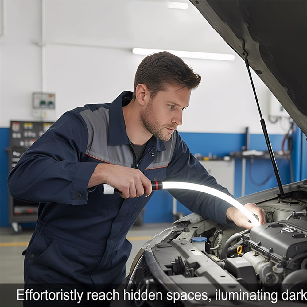 Hands free 27" Bendable LED Flashlight Stick Rechargeable Flexible Work Light 3