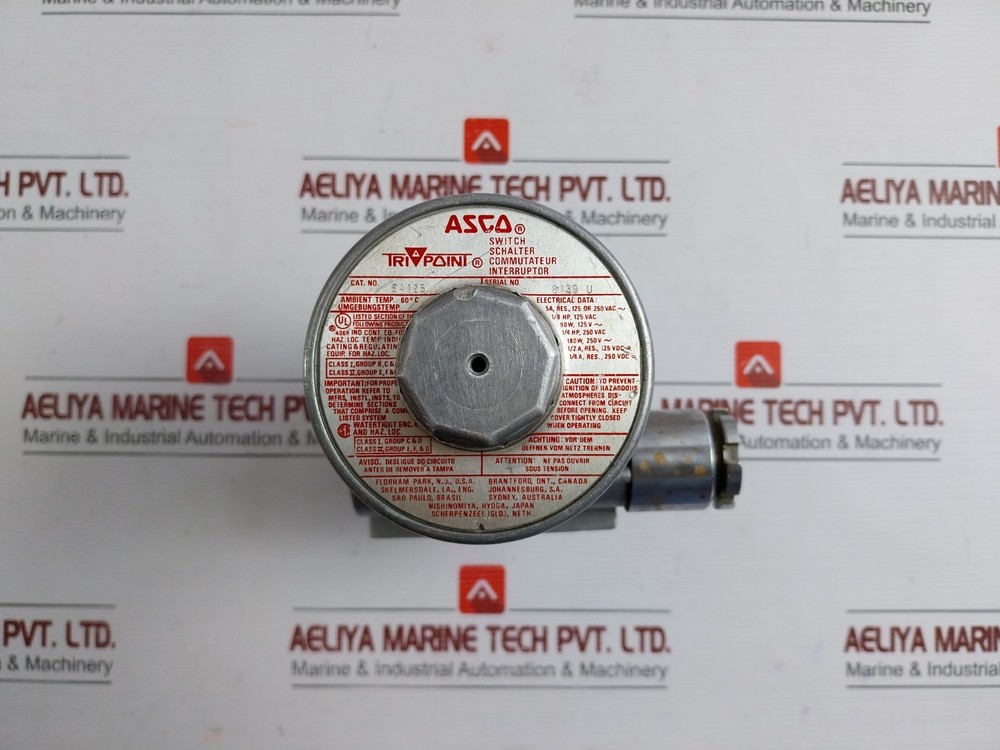 ASCO SA12B Pressure Switch 4500 P.S.I.G