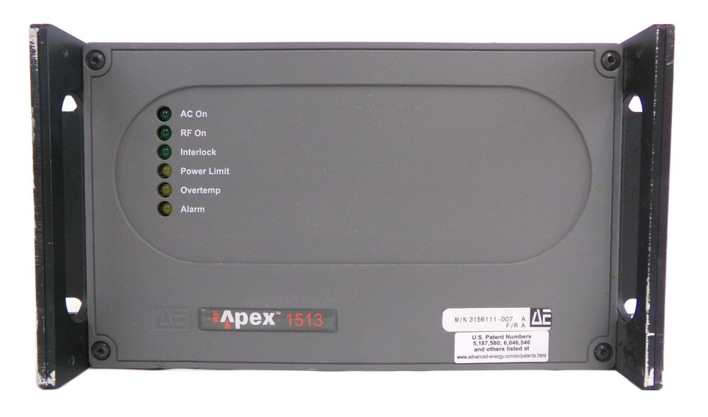 Apex 1513 AE Advanced Energy 3156111-007 RF Generator Untested As-Is