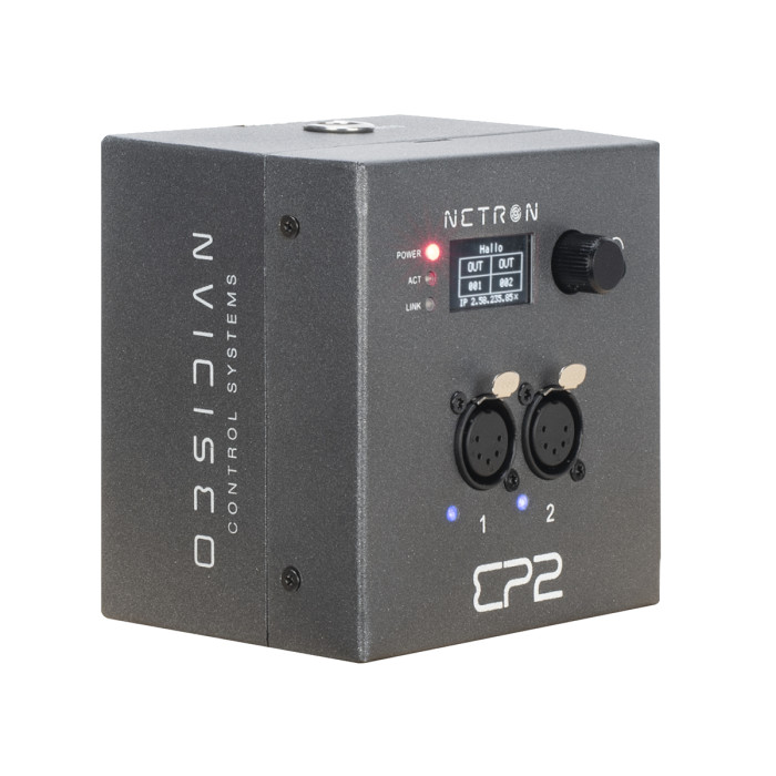 Obsidian Netron EP2 | 2 Port Ethernet to DMX gateway