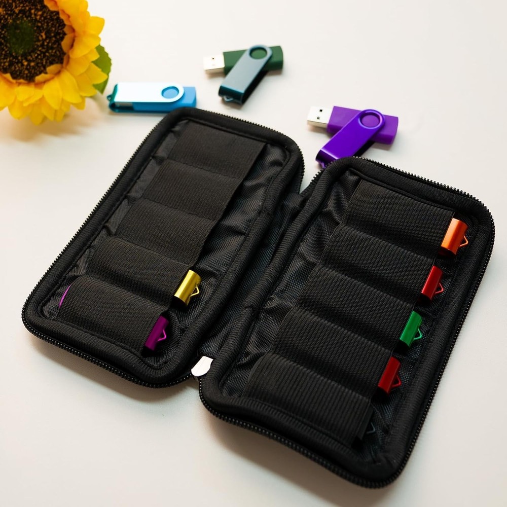 Flash Drive Case USB Storage Case USB Holder Storage Bag for USB Flash Drive US.