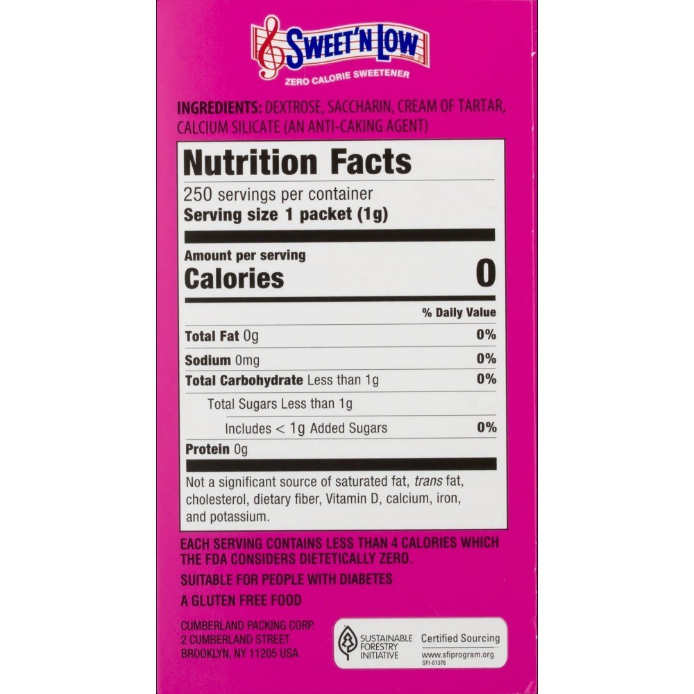 Zero Calorie Sweetener, 250 count, 8.8 oz