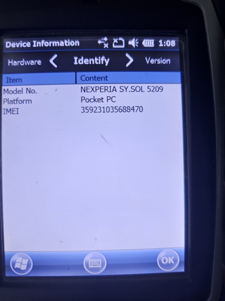 Geneq Inc. SXPad Handheld Data Collection Device - Windows CE NO CHARGER