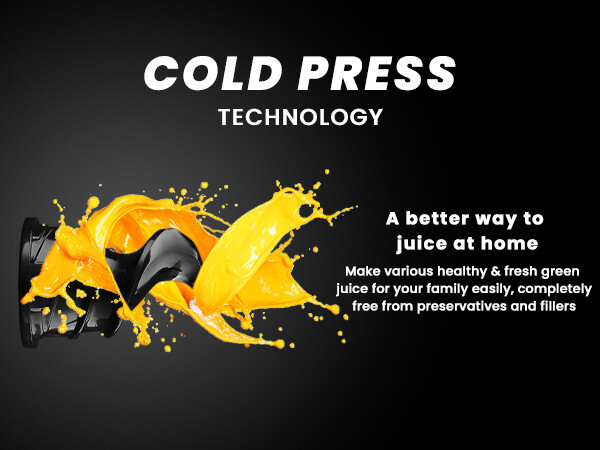 Compact Slow Juicer Machine Electric Juicer Cold Press Squeezer Vegetable 800ML
