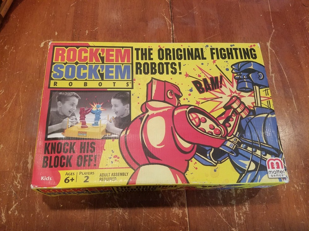 Mattel Rock'em Sock'em Robots Game READ