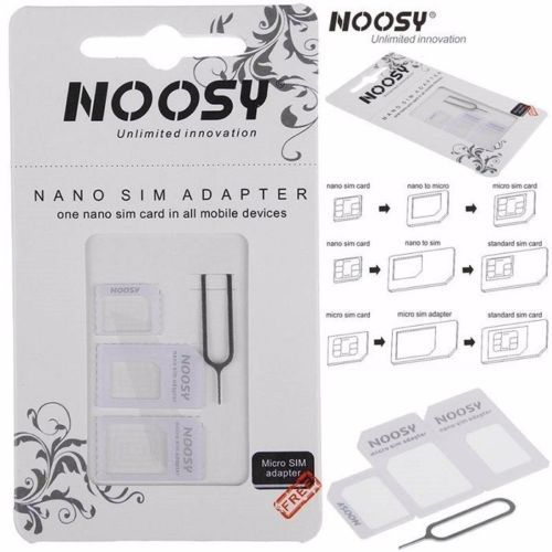SIM Card Adapter Kit • MICRO + NANO SIM Size Converter plus SIM Eject Pin • NEW