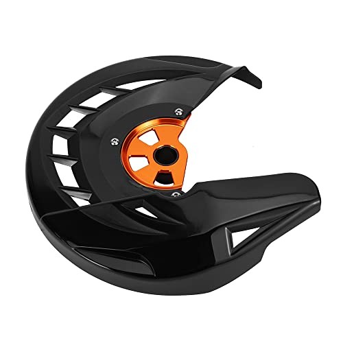 Black Oreange Front Brake Disc Protector Shield - Compatible with KTM 125 BL+OR