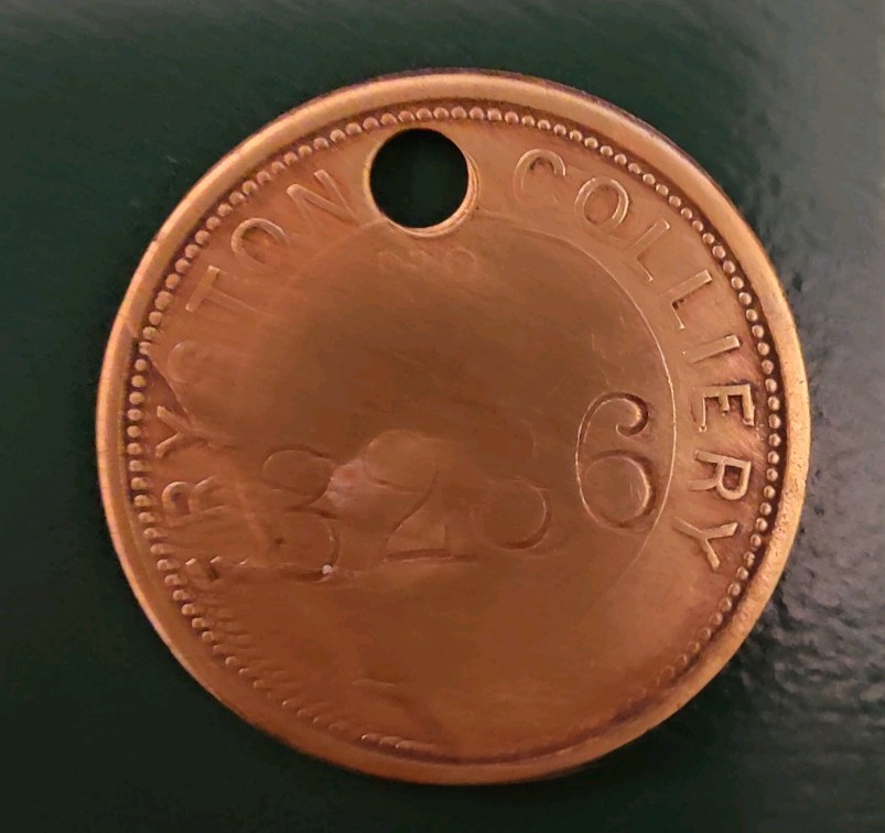 Fryston Colliery Pit Check marked Fryston Colliery 3286