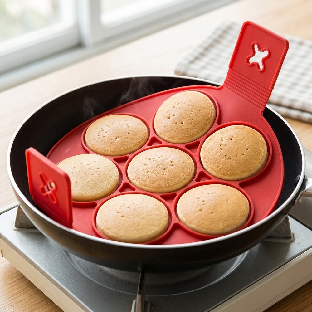 Silicone Fried Egg Molds Multi Shape Kitchen Pancake Molds DIY Cooking Tools