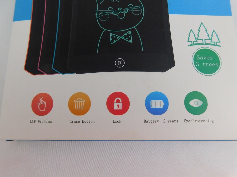 Ultra-Thin LCD Writing Pad Erase Button Drawing Tablet