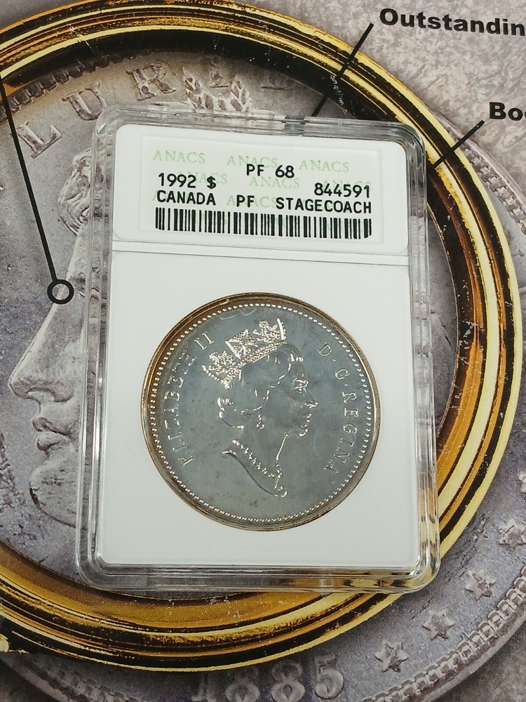 CANADA. 1992 $ PF 68 STAGECOACH TP-6034