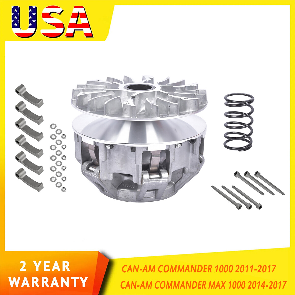 Primary Drive Clutch for 2011-17 Can-Am Commander 1000 4x4 w/ Spring Weight New