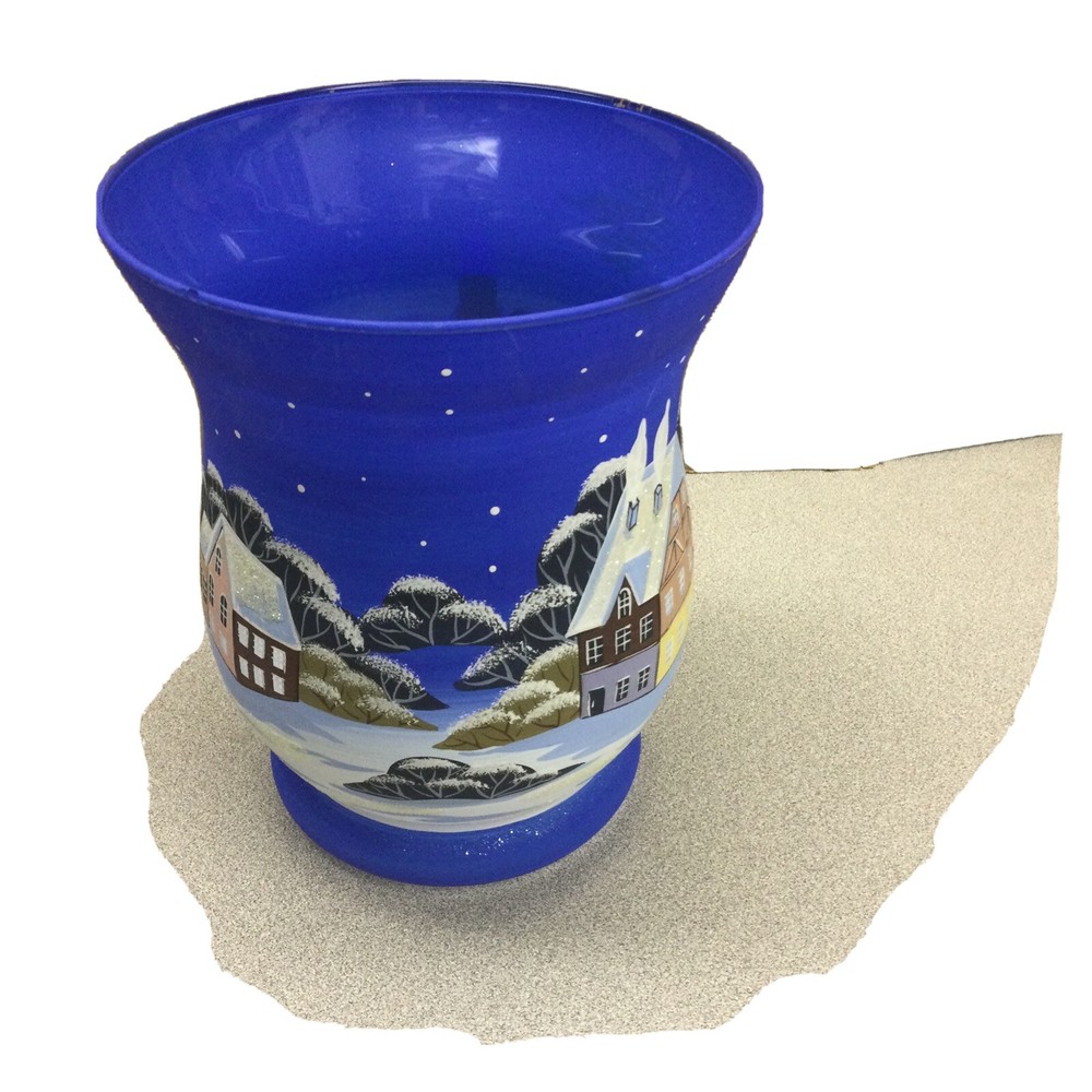 Candle Holder Hurricane Winter Theme
