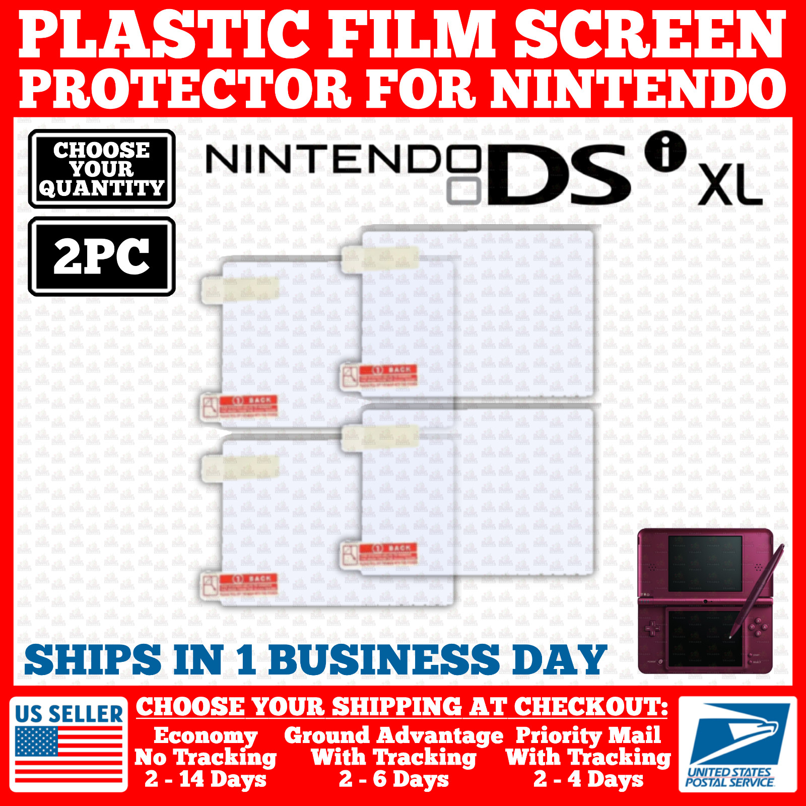 Film Plastic Screen Protector For Nintendo DSi XL/LL NDSi XL Model Console