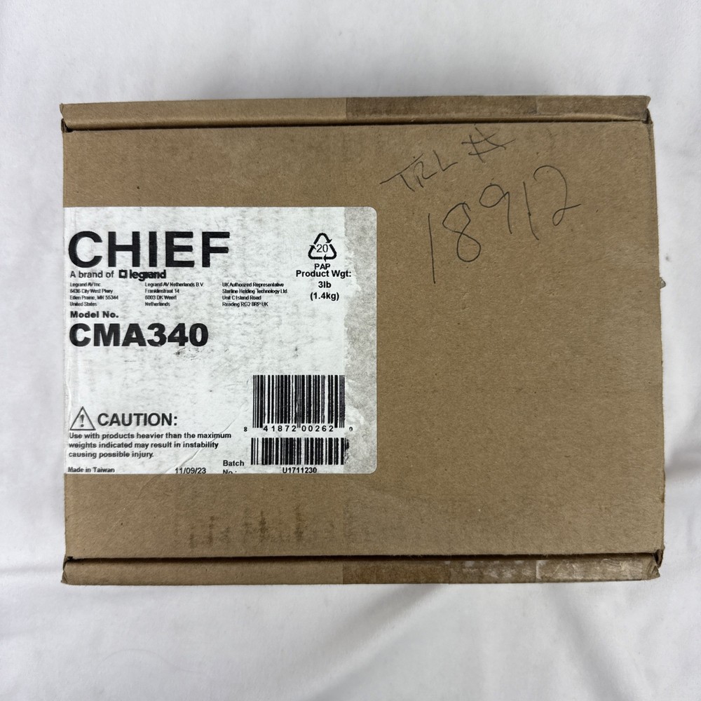 Chief Legrand CMA340 Projector Stabilization Kit for Columns